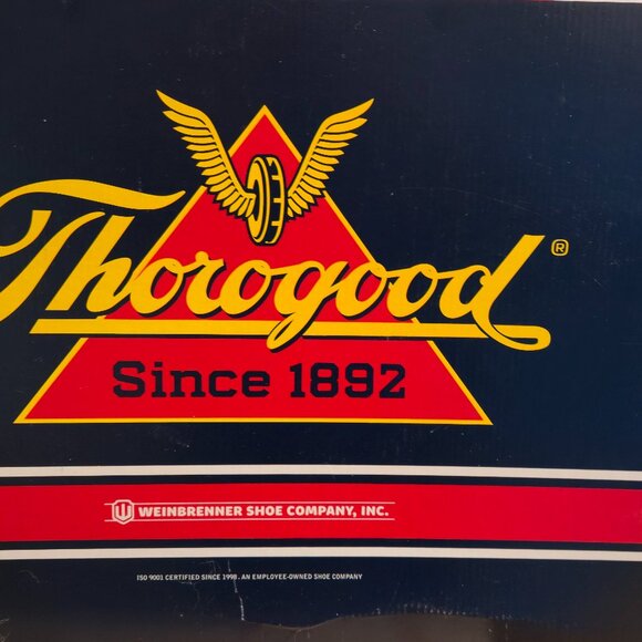 Thorogood Men's American Heritage Black and Crazy Horse Waterproof Square Steel - Picture 5 of 5